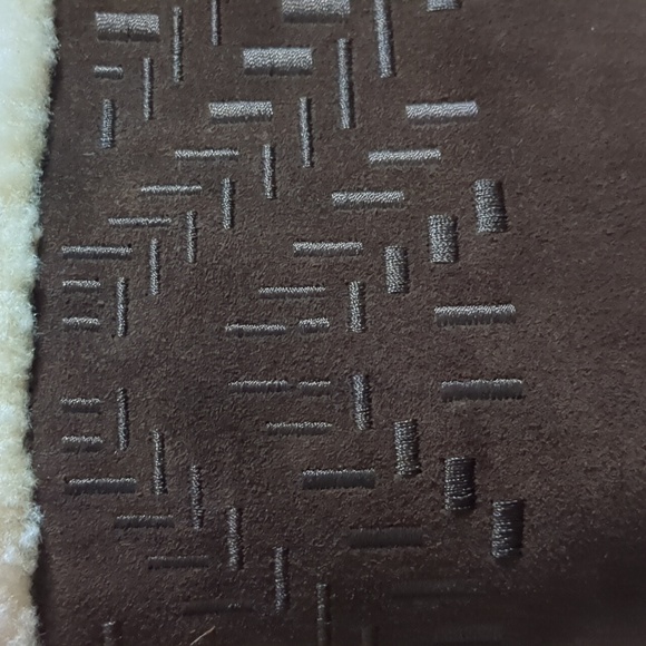 COLE HAAN* waterproof brown suede shearling tall winter boots size 7 rubber sole - Picture 16 of 17